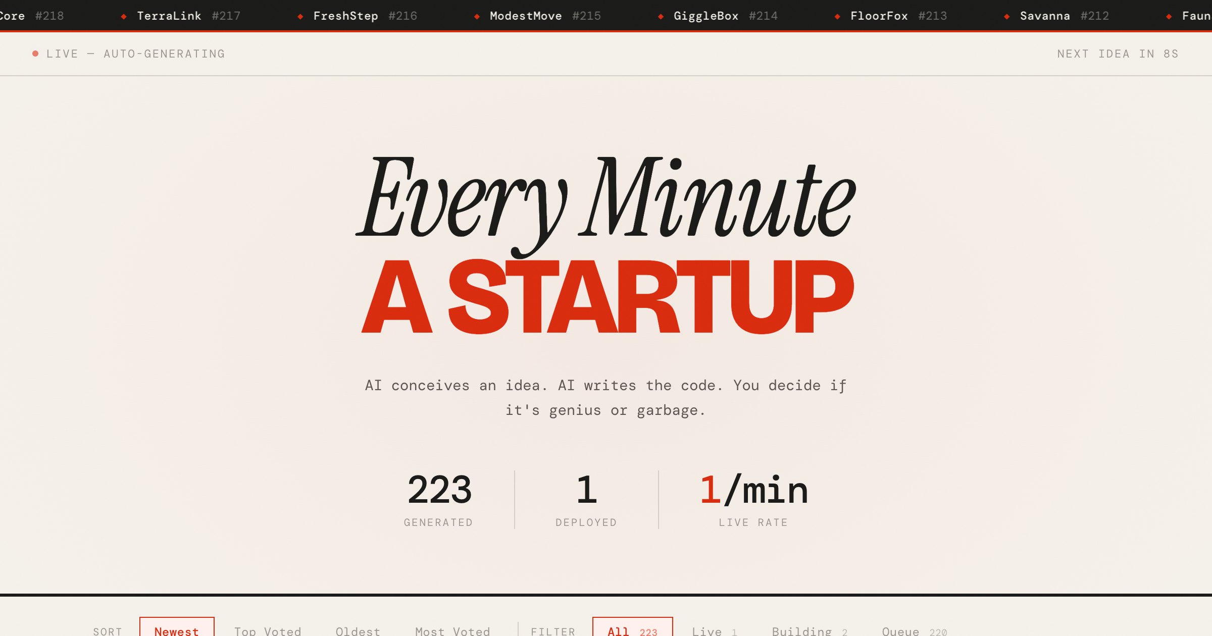 Every Minute A Startup gallery image