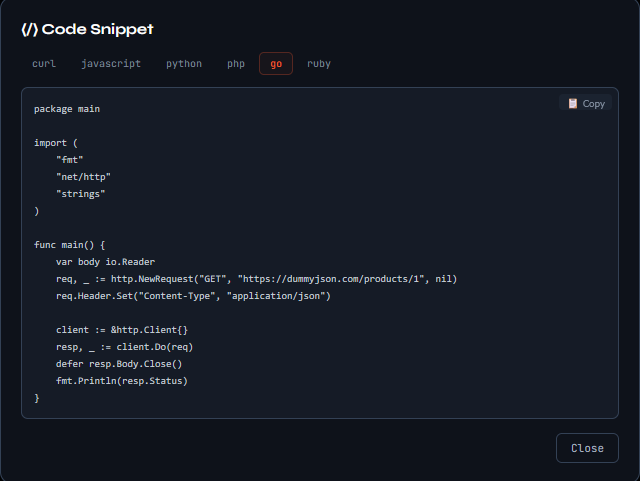 API Peek gallery image