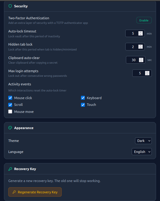 CryptVault — Encrypted Secrets Manager gallery image