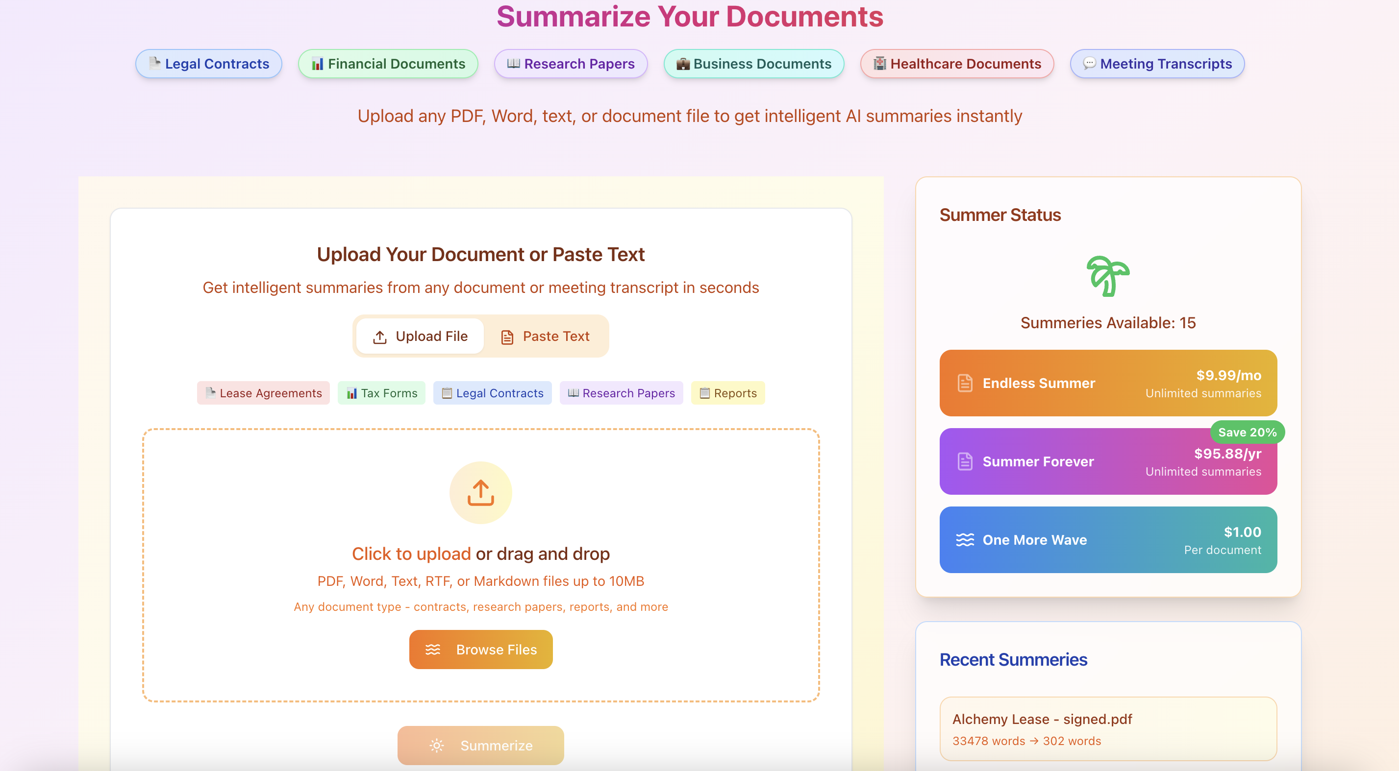 Summery.ai - Превратить плотные документы в четкие, краткие резюме медиа 5