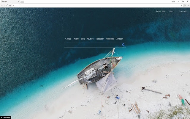 Simple Newtab with HD wallpaper gallery image