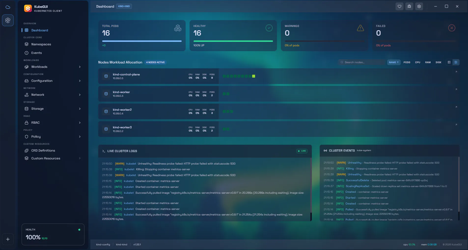 KubeGUI gallery image