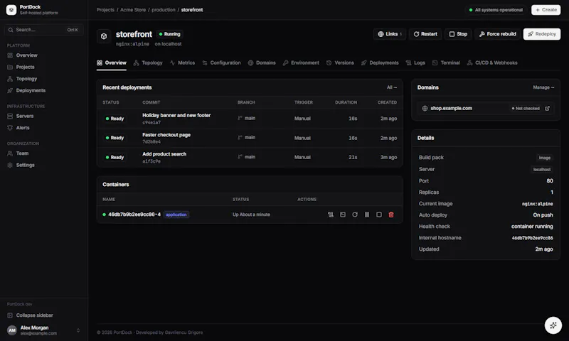 PortDock screenshot 2