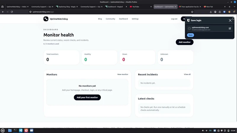 UptimeWatchdog screenshot 1 (video preview)