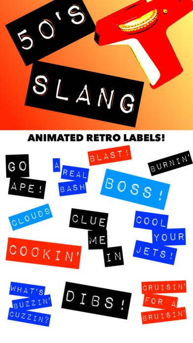 Retro Labeler Slang Stickers media 2