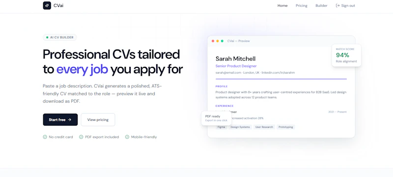 Fast Cv Ai screenshot 1
