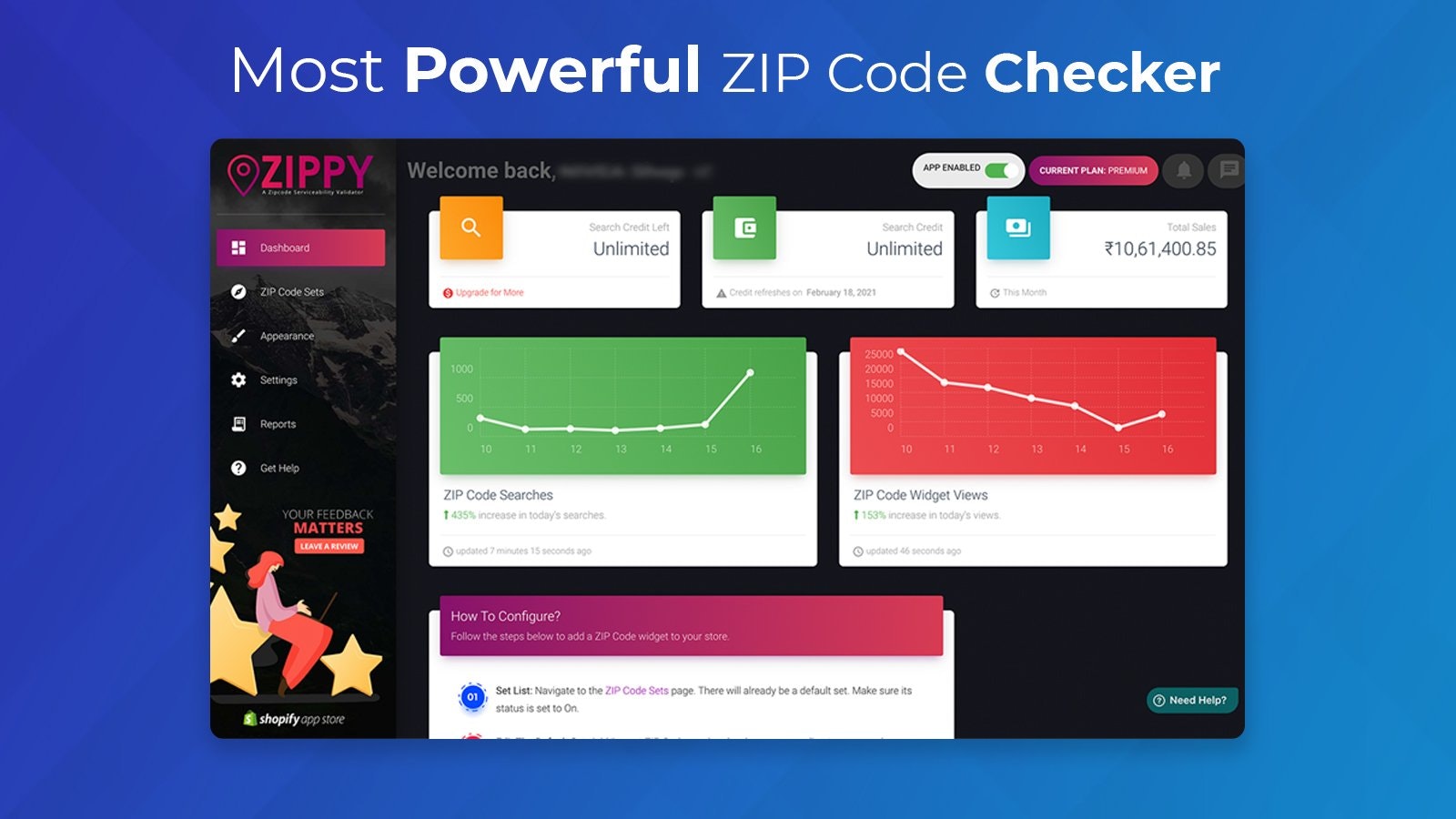 Zippy - ZipCode Checker App For Shopify gallery image