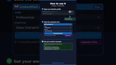 LinkedMail AI - Cold Email Generator gallery image