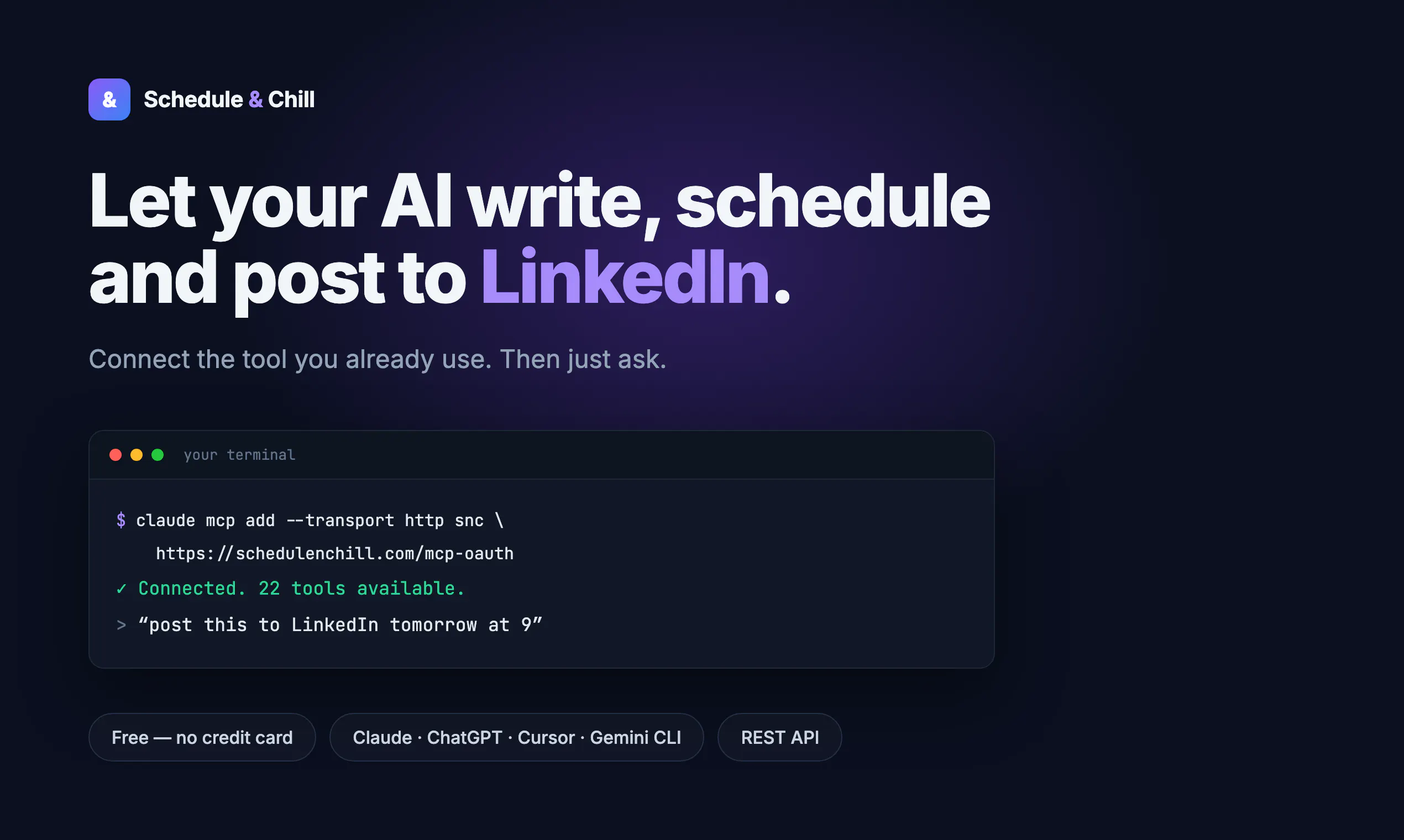 Schedule & Chill screenshot 1