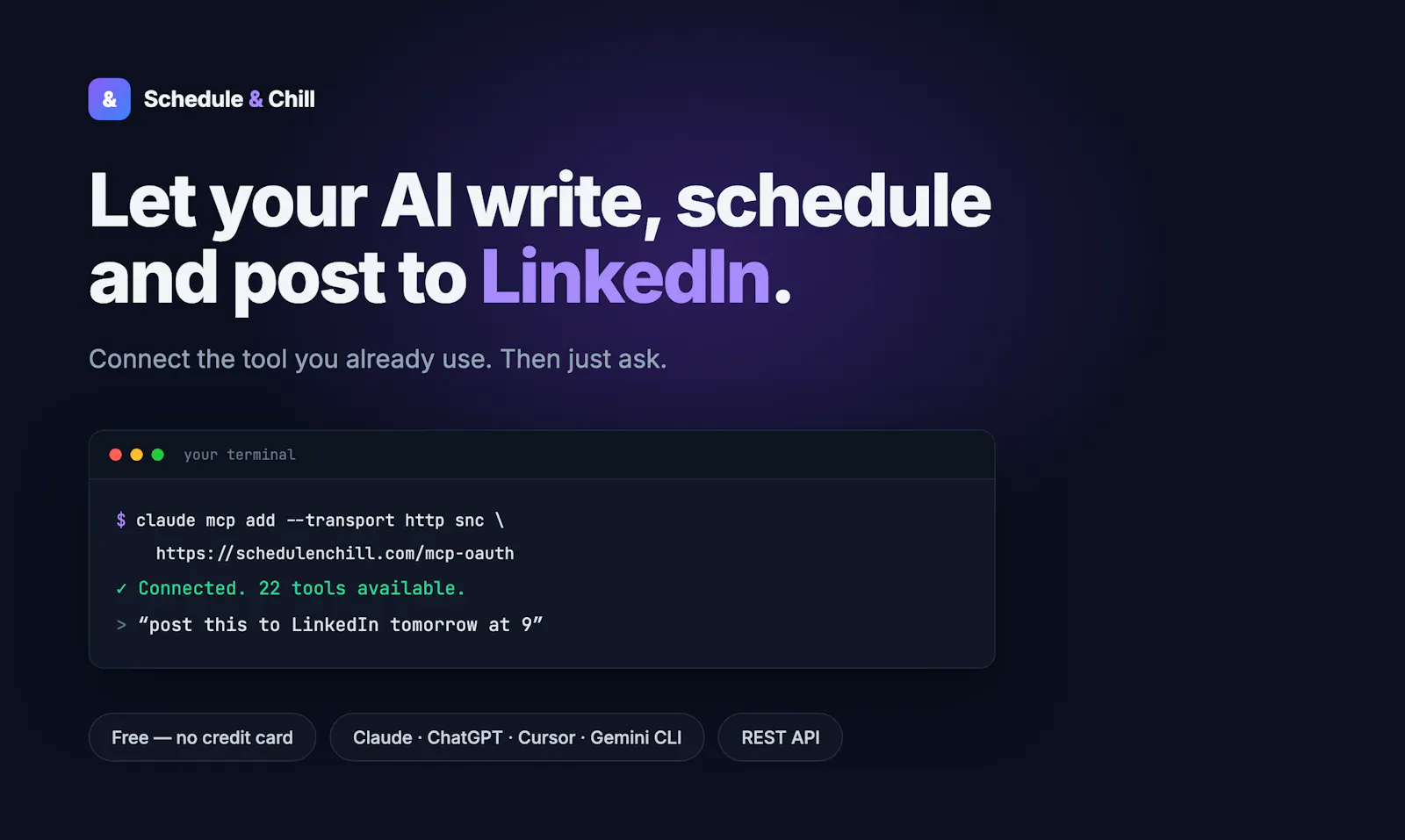 Schedule & Chill screenshot 1