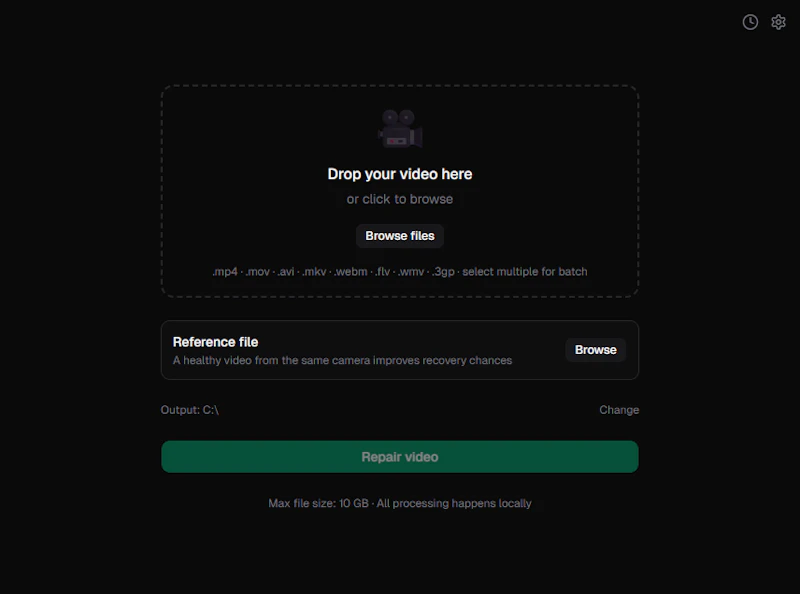 VidRepair screenshot 1