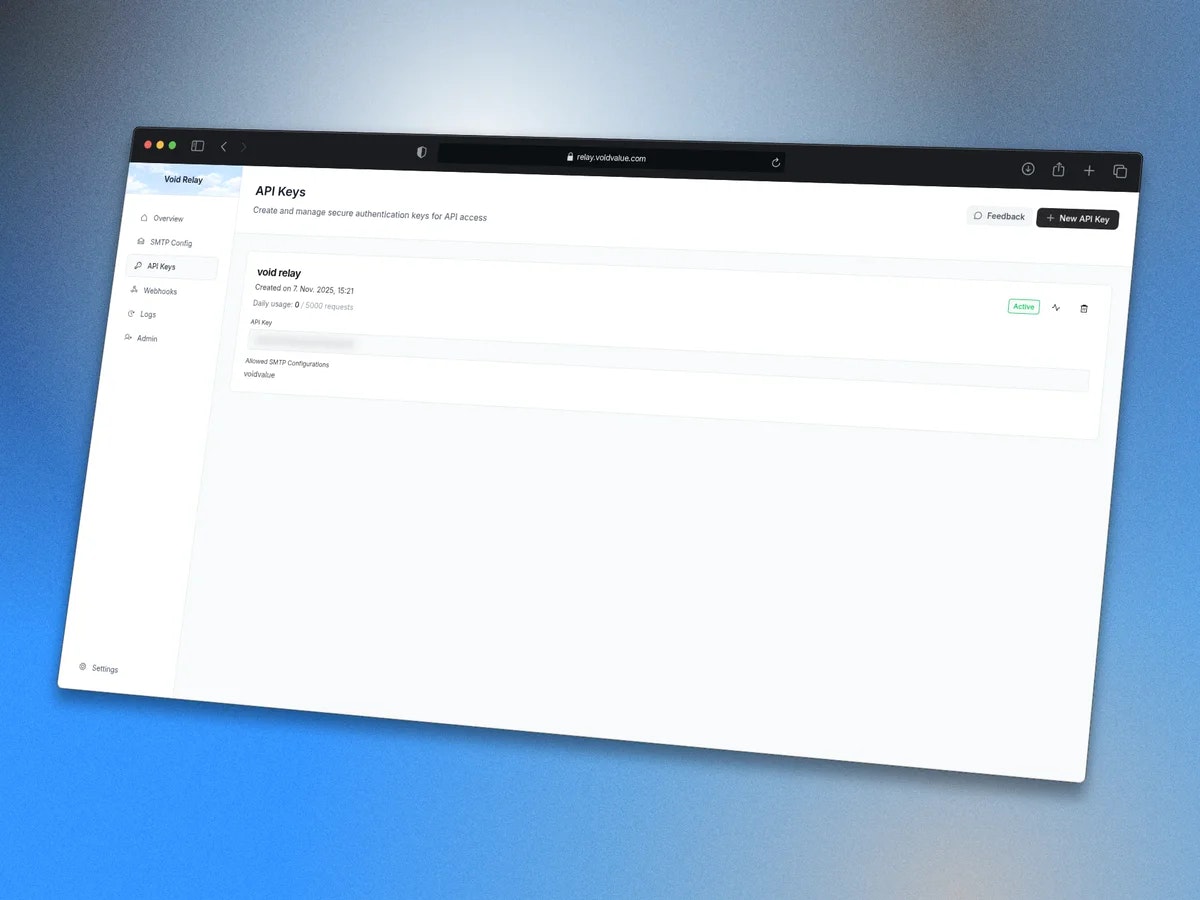 Relay: Email API with Your Own SMTP - Screenshot 3 showing product features and functionality