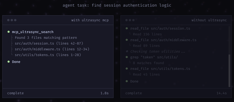 ultrasync - Main product screenshot demonstrating key features and user interface