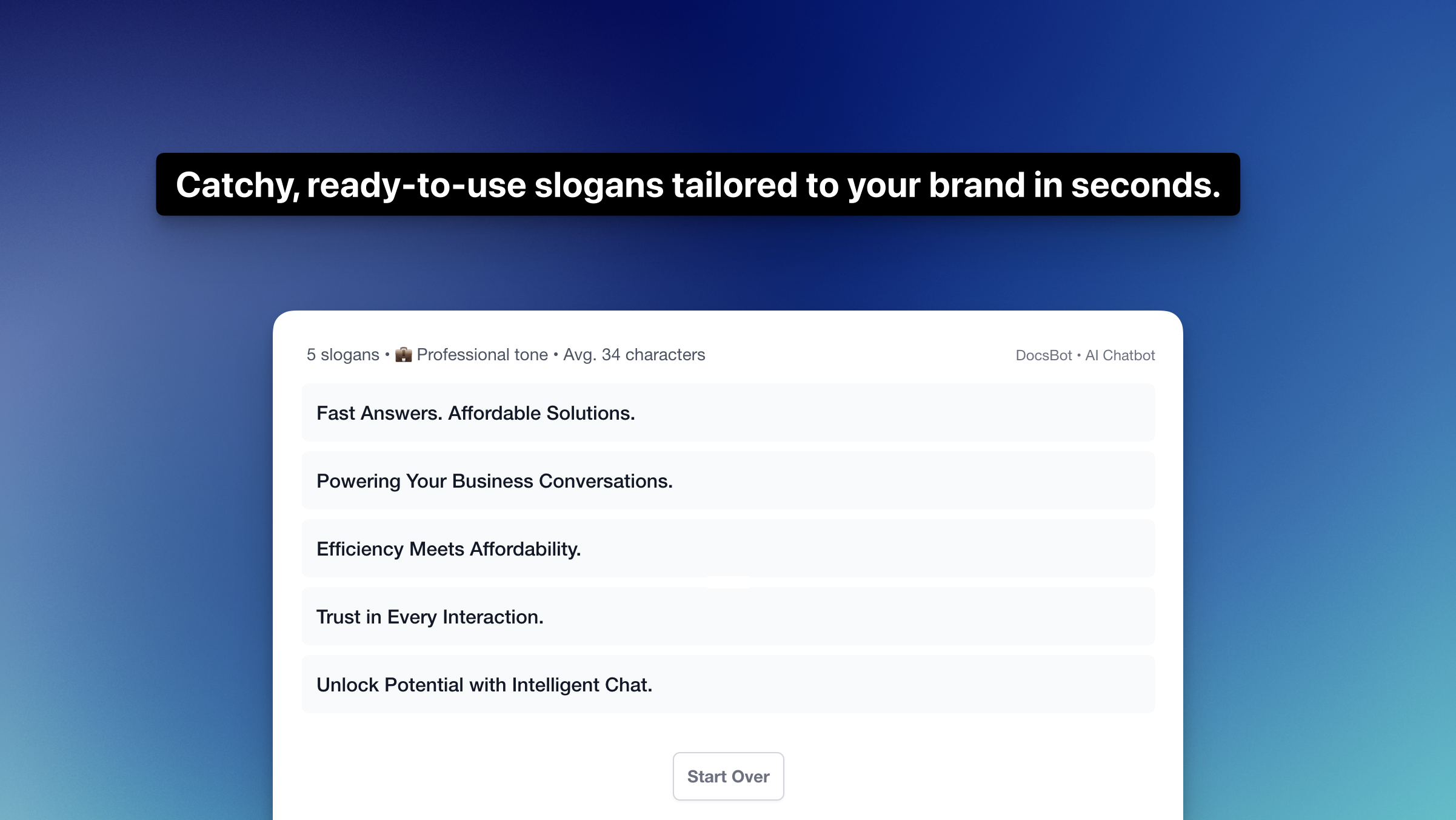 AI Slogan Generator gallery image