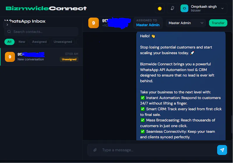 Bizmwide Connect screenshot 2
