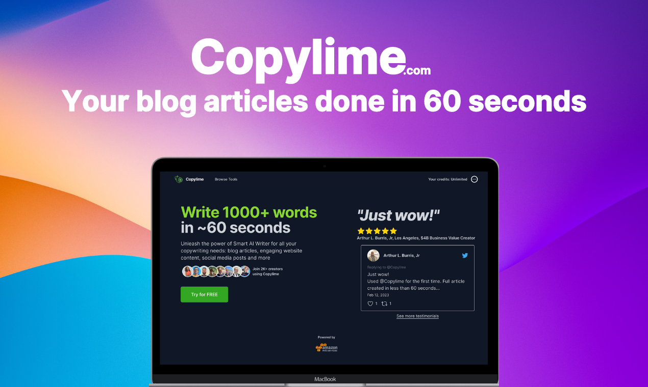 Copylime.com - Статьи в блоге за 60 секунд медиа 4