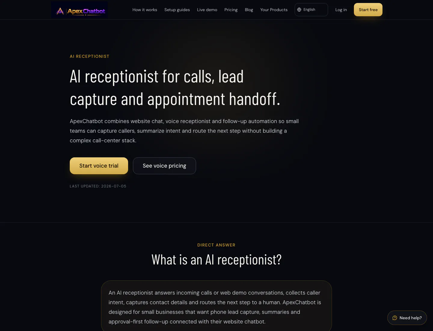 Apex Chatbot gallery image