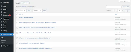 Stella Smart FAQ-AI FAQ Generator Plugin gallery image