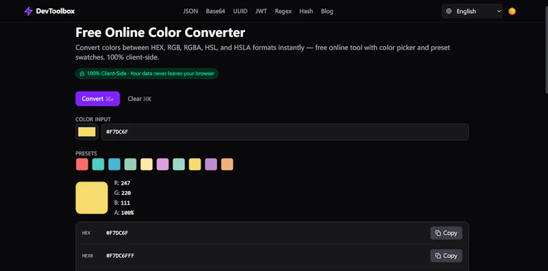 DevToolbox screenshot 5