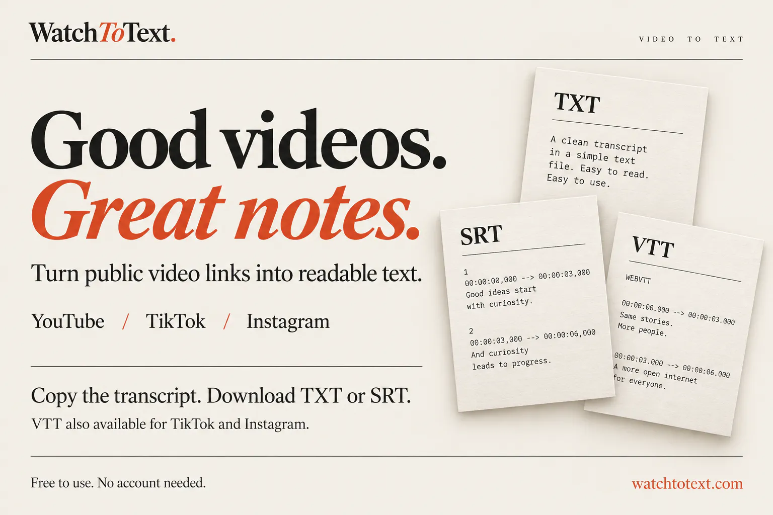 WatchToText gallery image