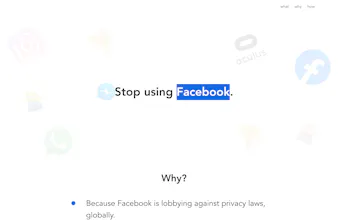 StopUsingFacebook.co gallery image