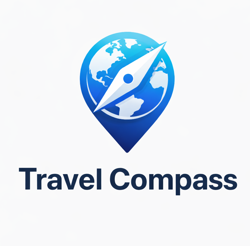 Travel Compass - Product Hunt launch logo and brand identity