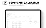 Notion Content Calendar image