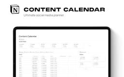 Notion Content Calendar media 1