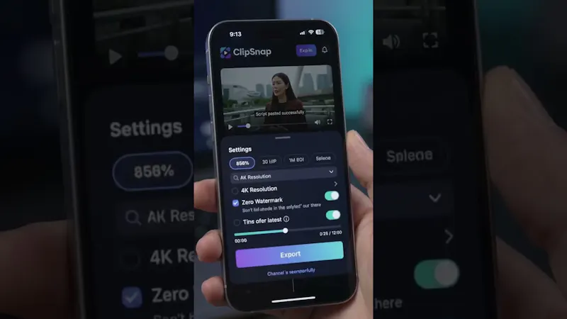 ClipSnap- Video Editor screenshot 1 (video preview)