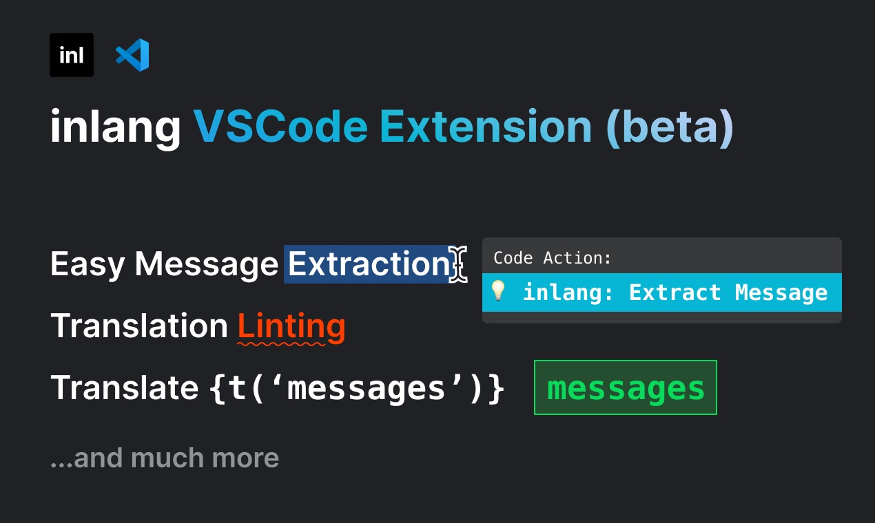 inlang VSCode Extension (Beta) media 1