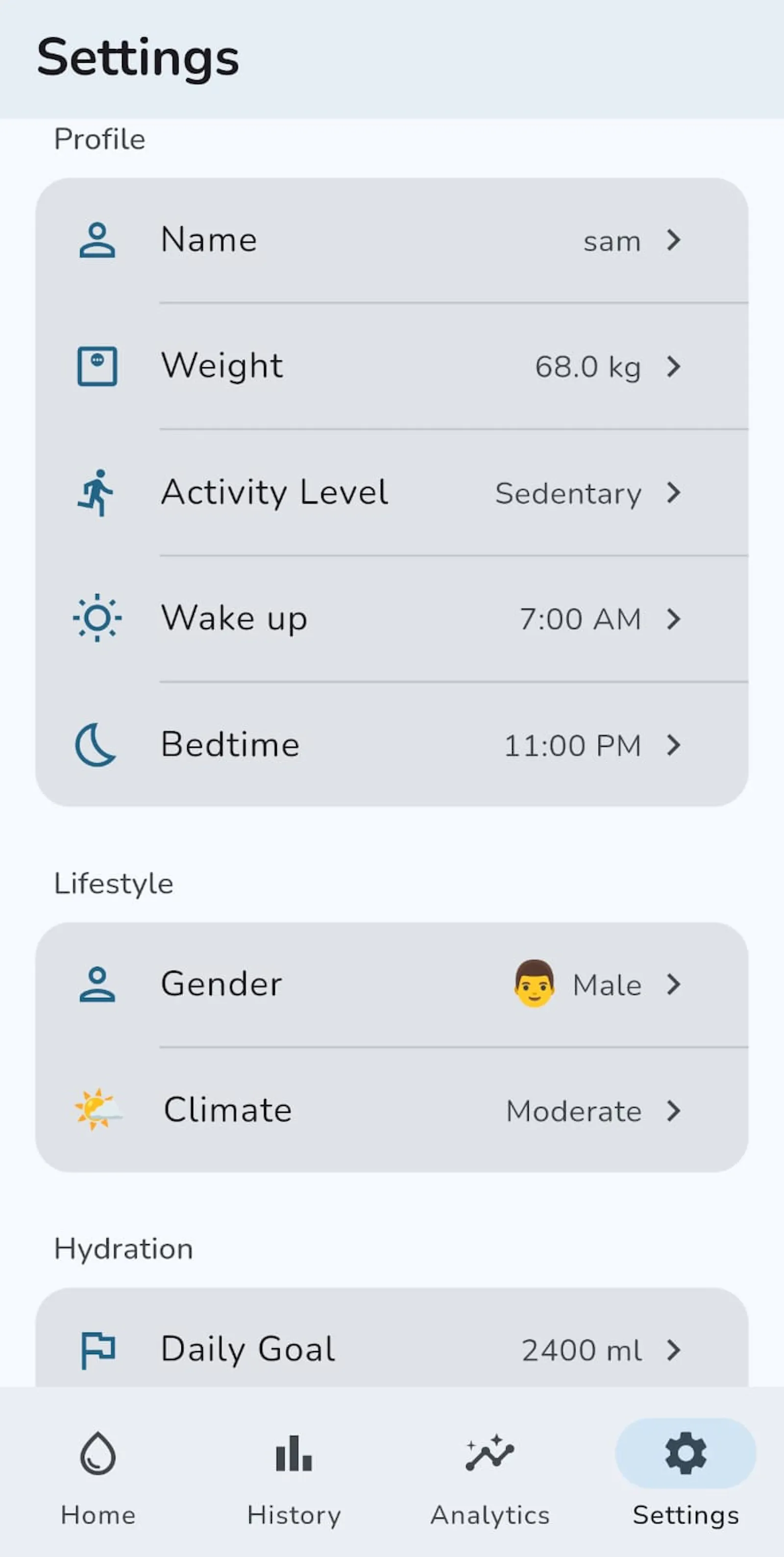 Hydrate Yourself - Water Reminder app screenshot 4