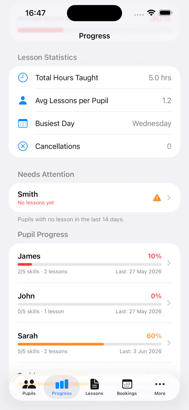 ADI Tracker:Driving Instructor screenshot 4