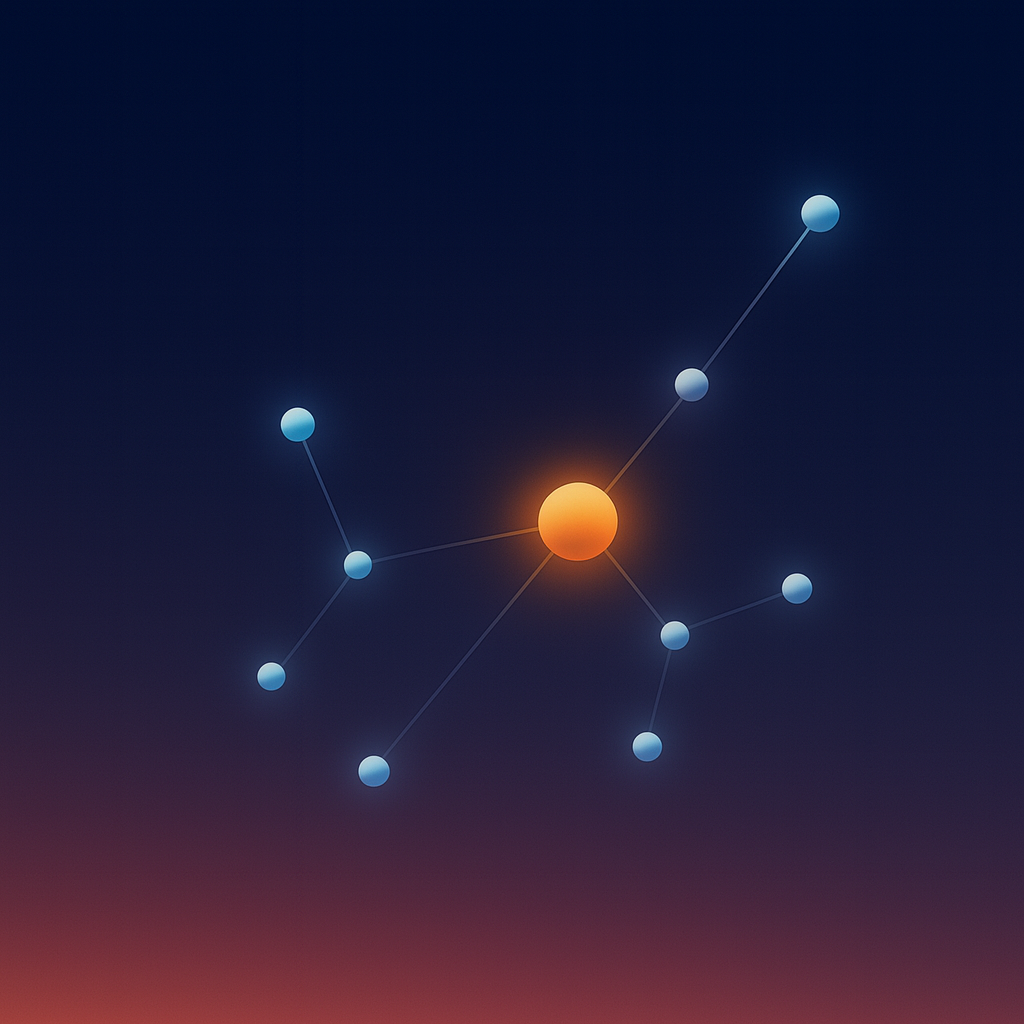 Constellation - Product Hunt launch logo and brand identity