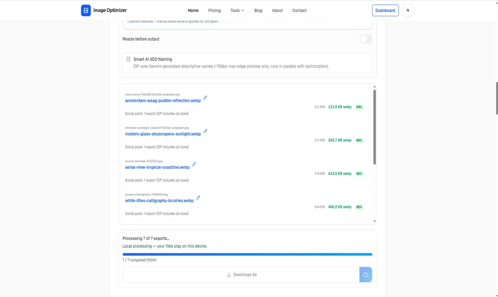 ImageOptimizer screenshot 5