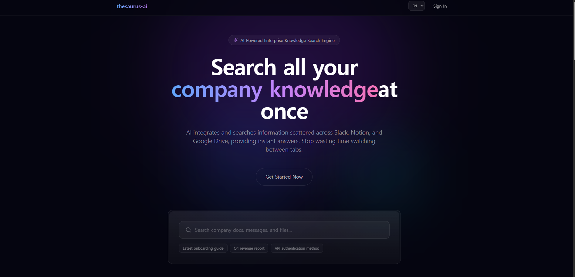 thesaurus-ai - Screenshot 3 showing product features and functionality
