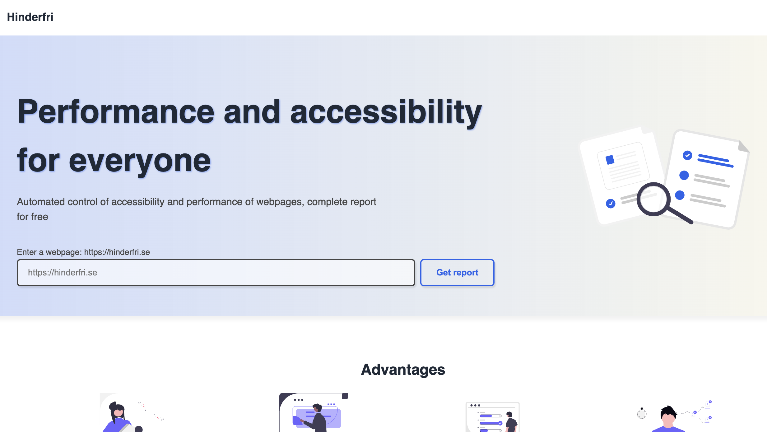Hinderfri - free website audit media 1