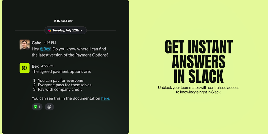Bex Turn Your Slack Messages Into A Self Updating Knowledge Base bex-turn-your-slack-messages-into-a-self-updating-knowledge-base