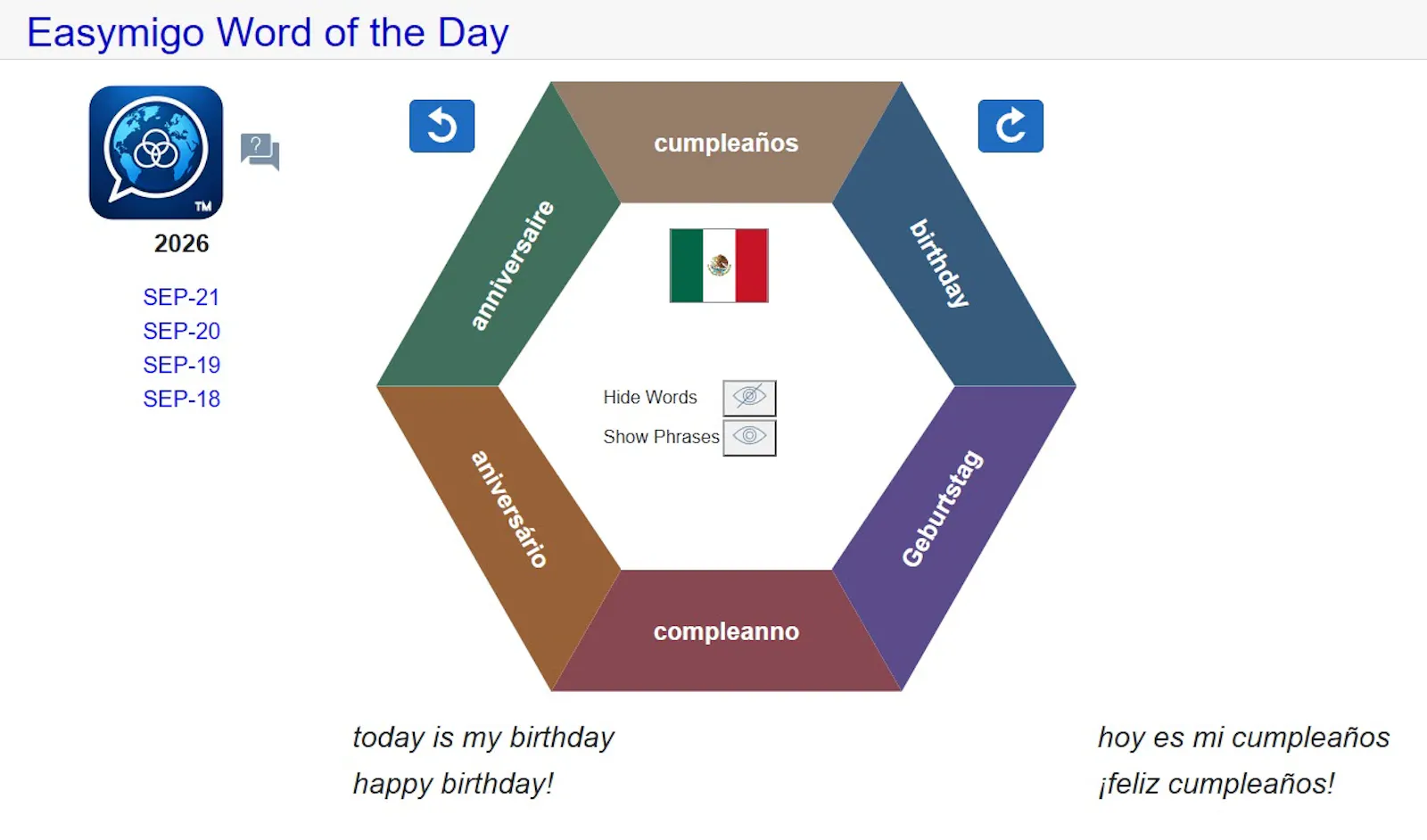 Easymigo Word of the Day screenshot 1