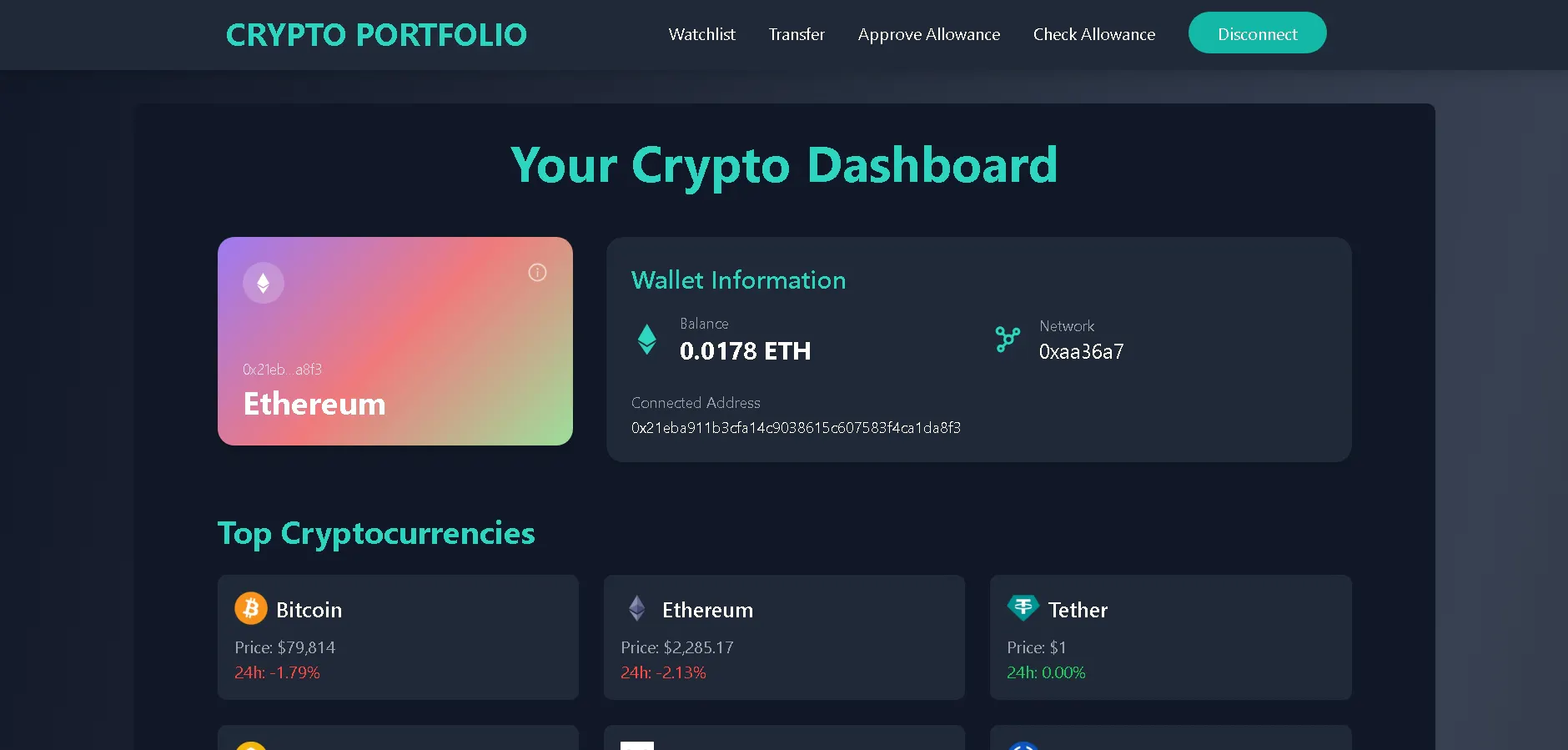 Crypto Portfolio 제품 배너