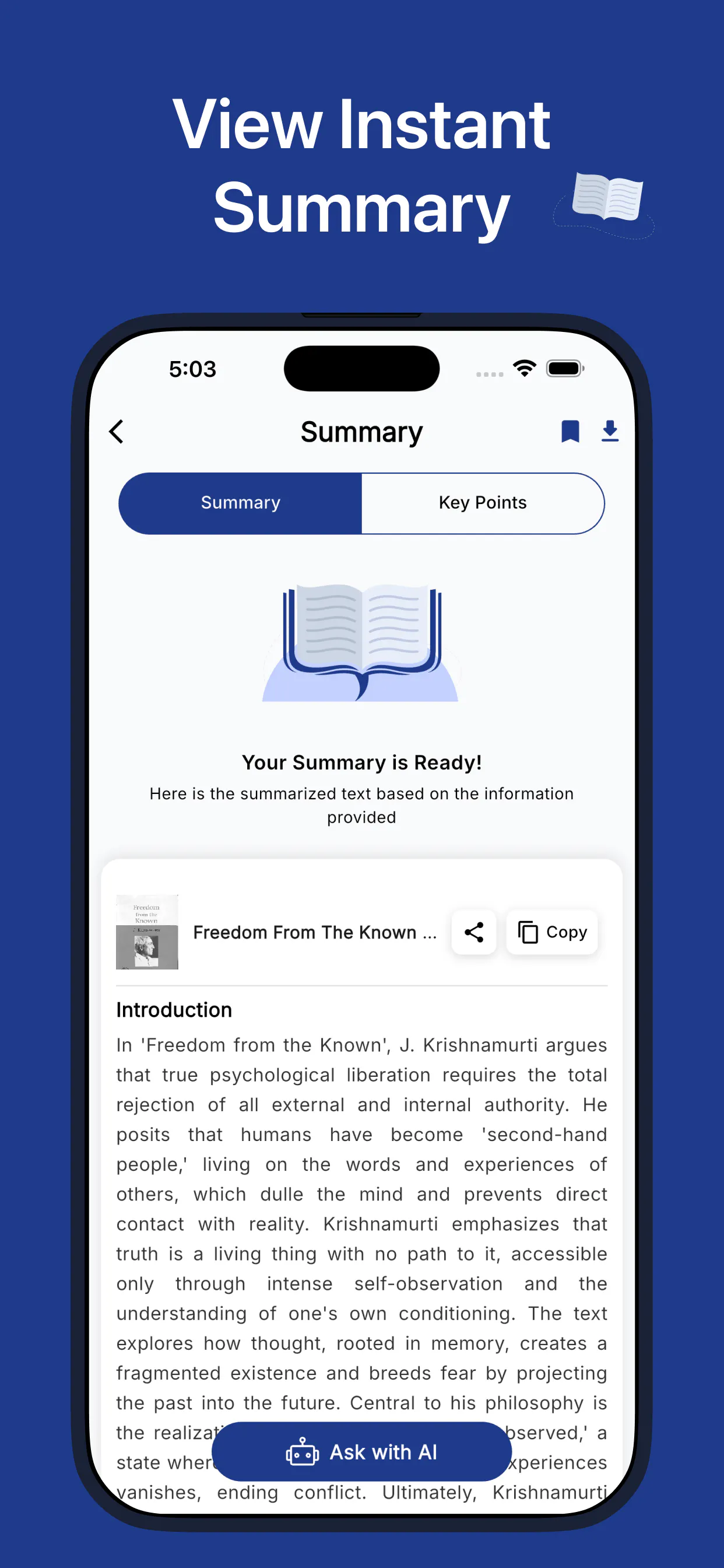 AI Book Summary And PDF Chat gallery image