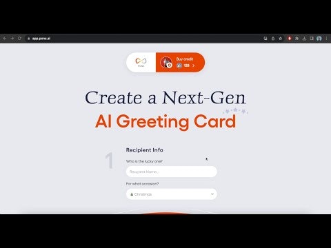 startuptile PONS.ai-Send your friends/clients a next-gen AI Xmas card