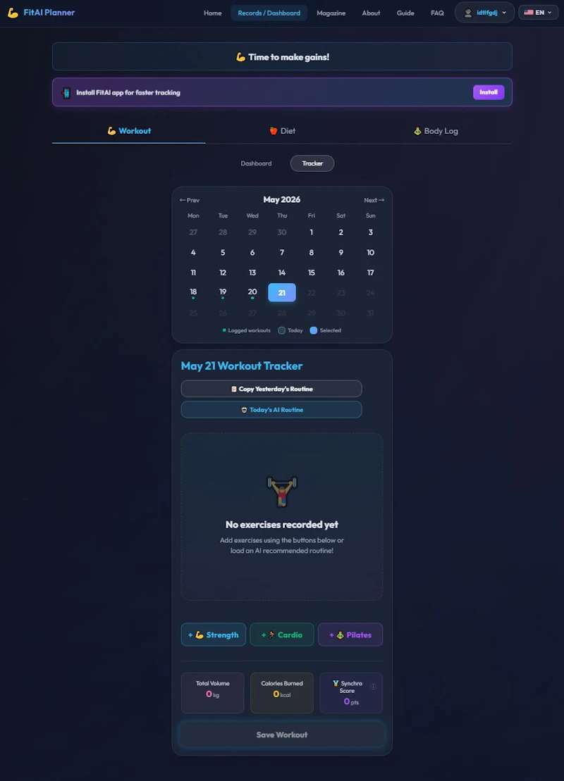 FitAI Planner screenshot 5