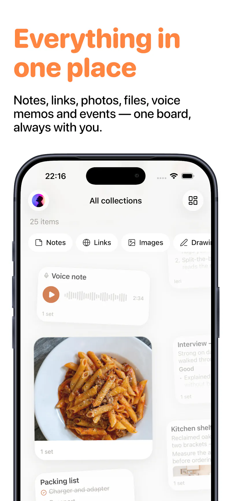 Collecty screenshot 1