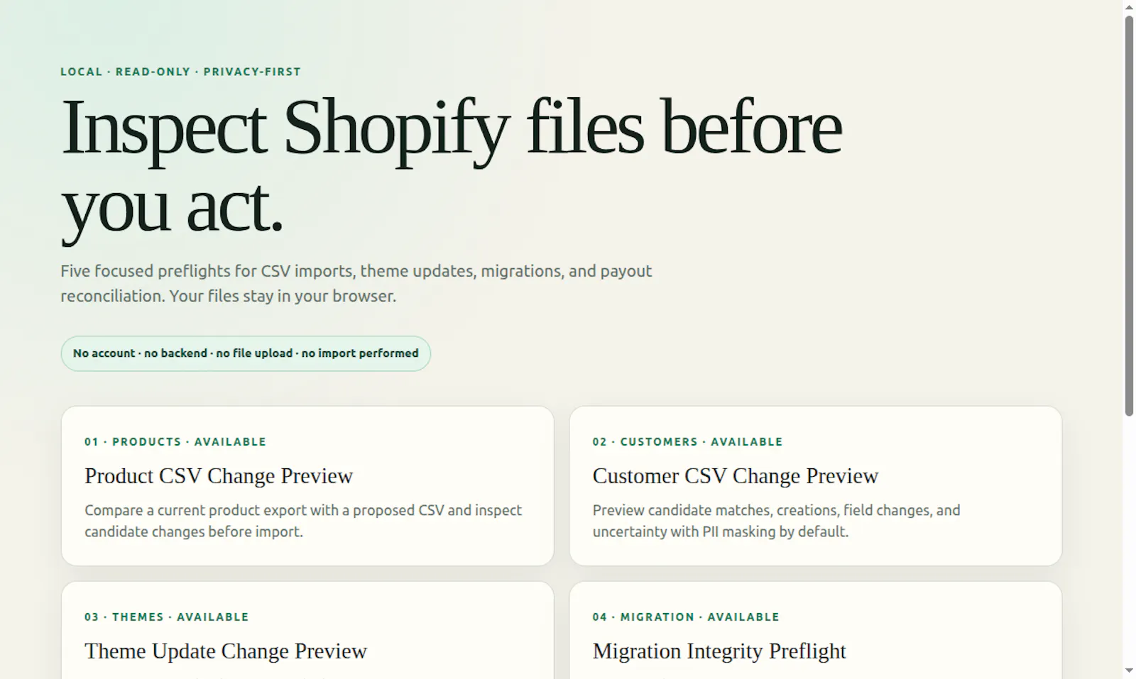 Shopify Preflight Tools screenshot 3