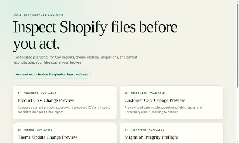 Shopify Preflight Tools screenshot 3