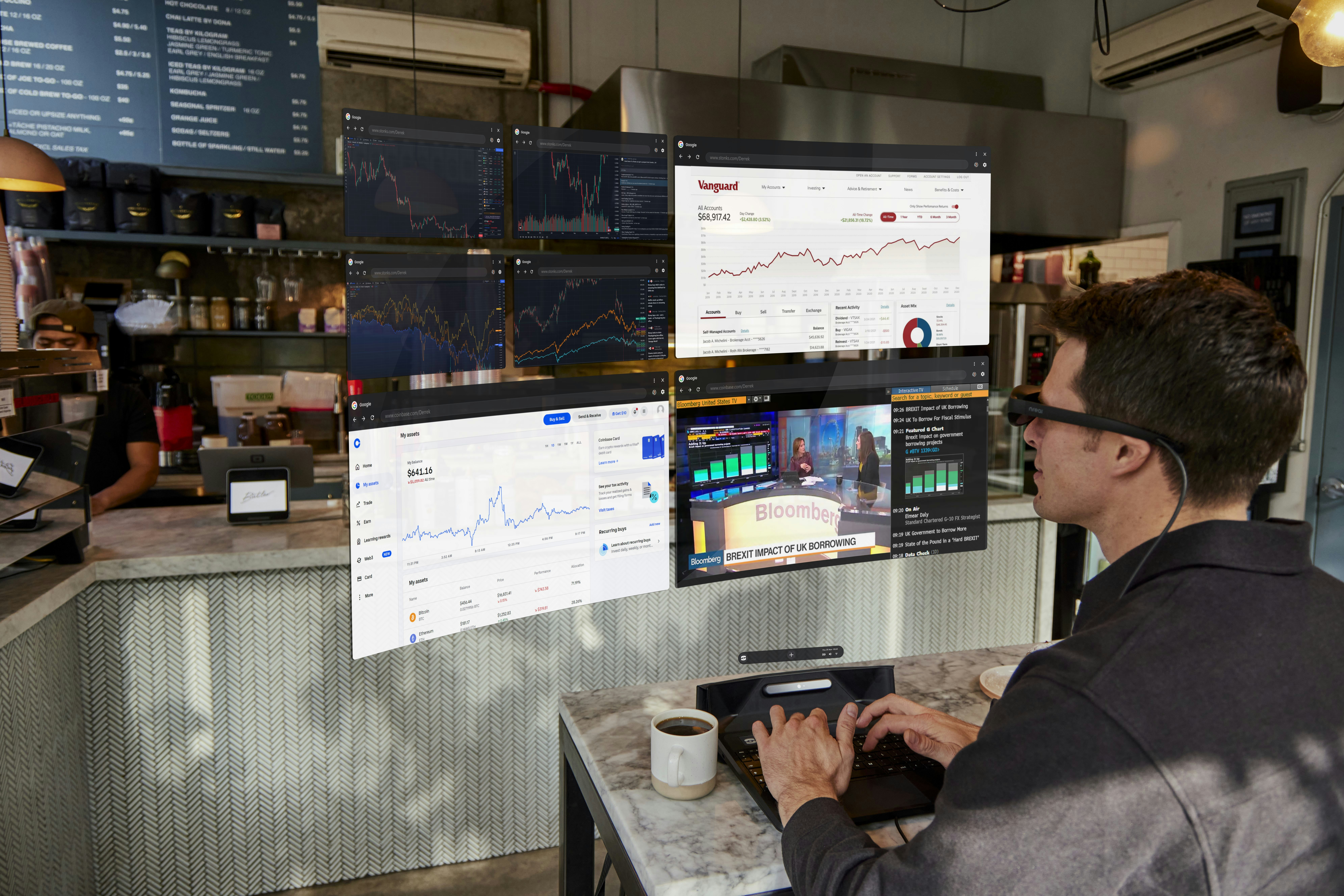 AR -Laptop von Spacetop - Ein persönliches virtuelles Heimbüro, das mit Ihnen einhergeht Medien 7