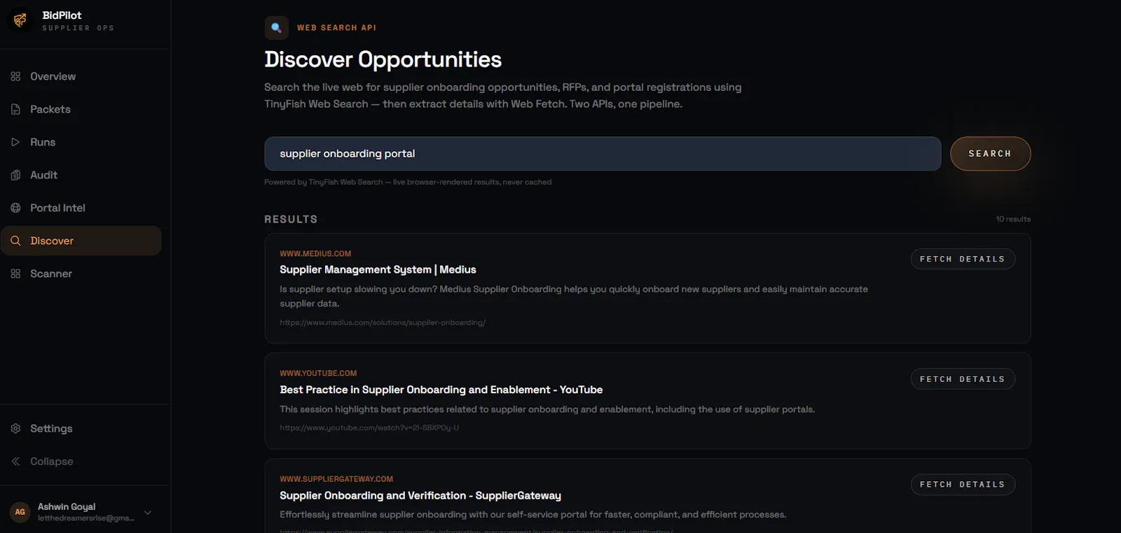 BidPilot screenshot 4