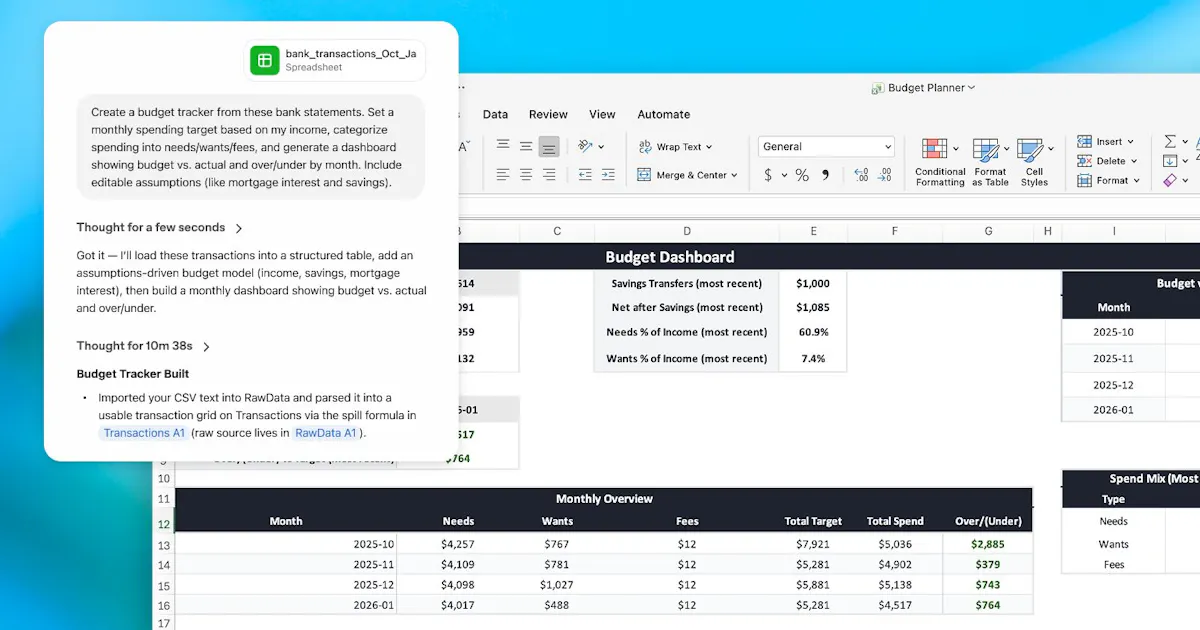 ChatGPT for Excel