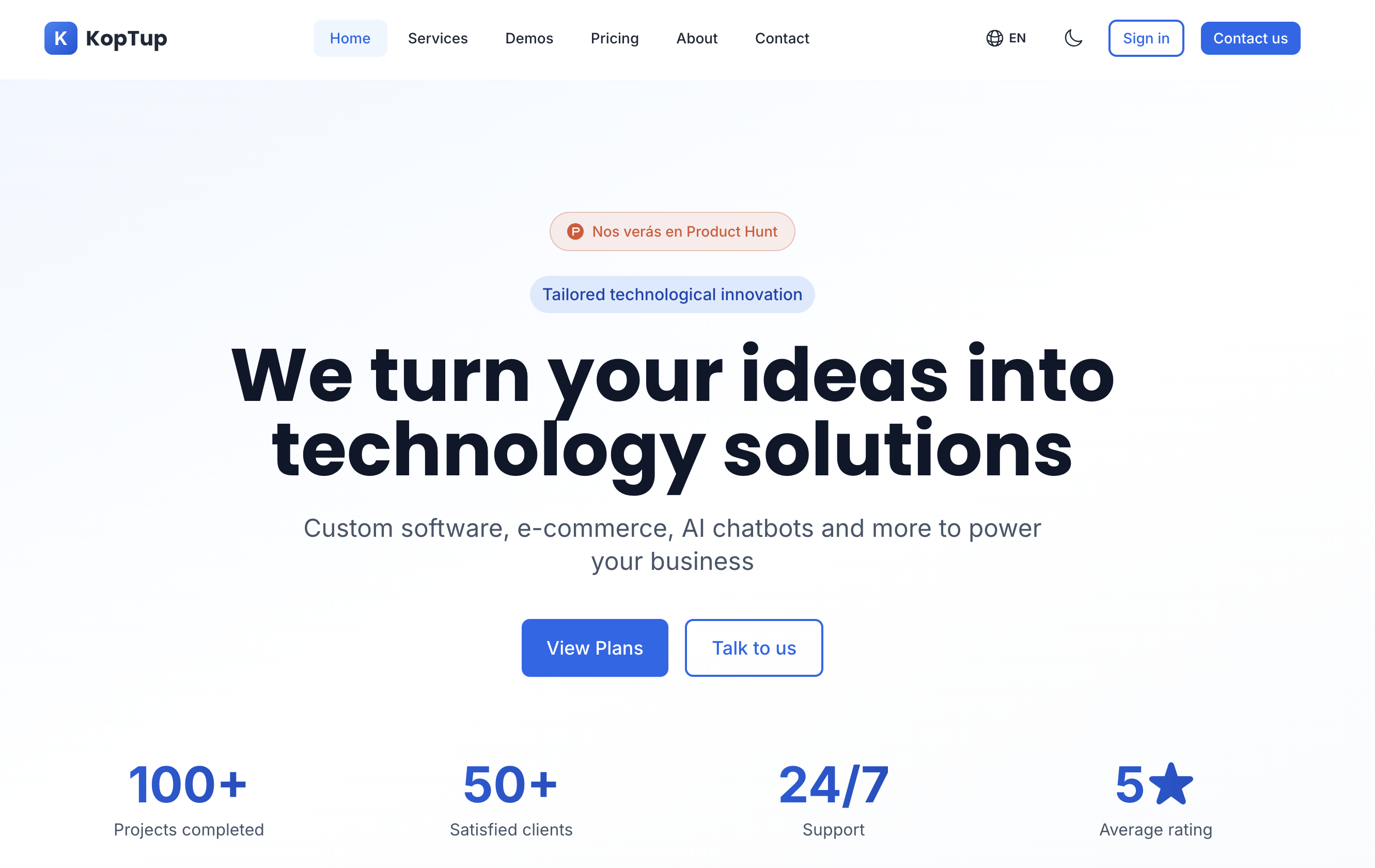 KopTup - Screenshot 5 showing product features and functionality