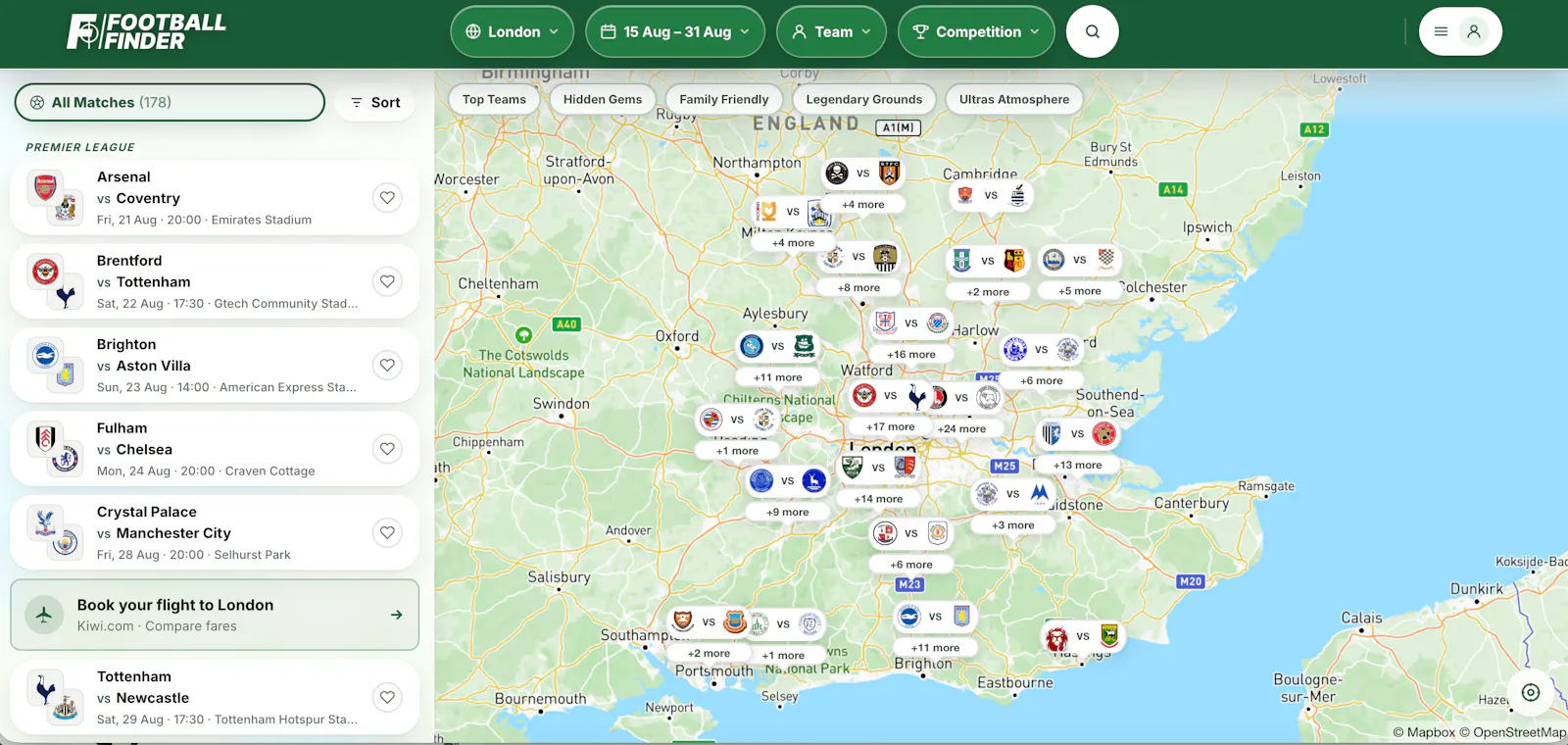 Football Finder screenshot 2